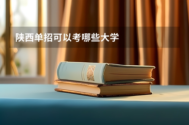 陕西单招可以考哪些大学