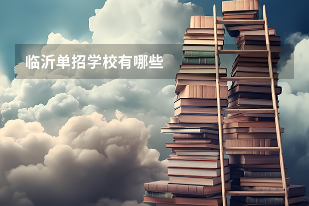 临沂单招学校有哪些