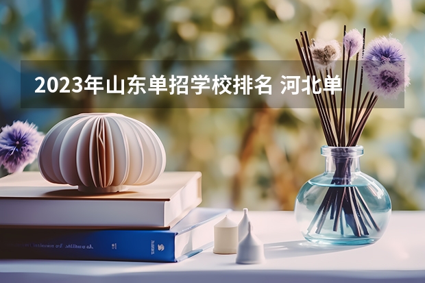 2023年山东单招学校排名 河北单招七类民办学校排名