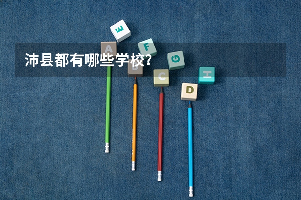 沛县都有哪些学校？