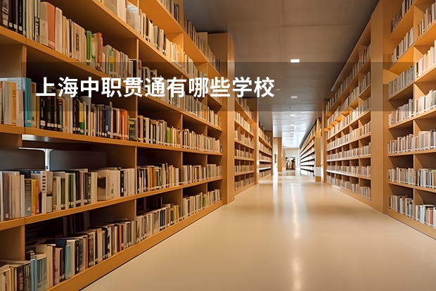 上海中职贯通有哪些学校