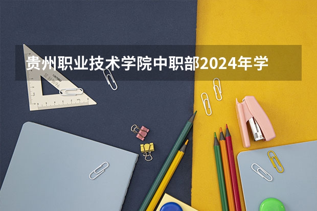 贵州职业技术学院中职部2024年学费多少