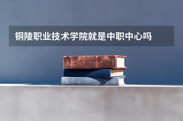铜陵职业技术学院就是中职中心吗