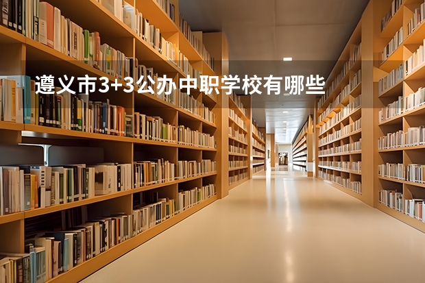 遵义市3+3公办中职学校有哪些