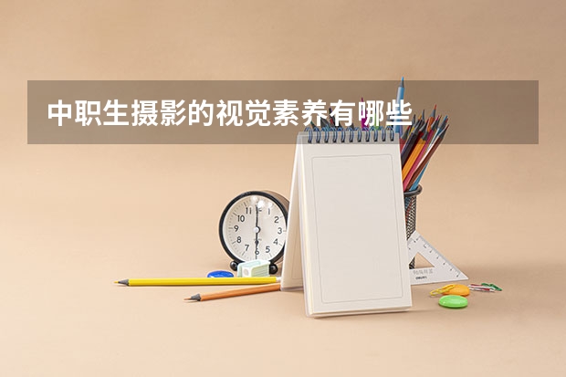 中职生摄影的视觉素养有哪些