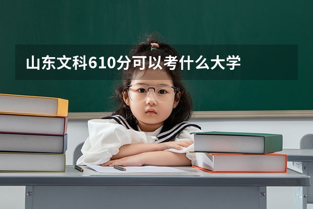 山东文科610分可以考什么大学