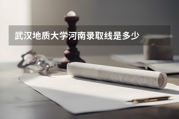 武汉地质大学河南录取线是多少