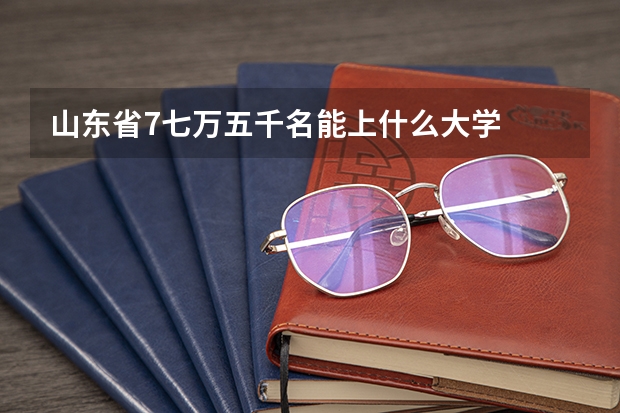 山东省7七万五千名能上什么大学