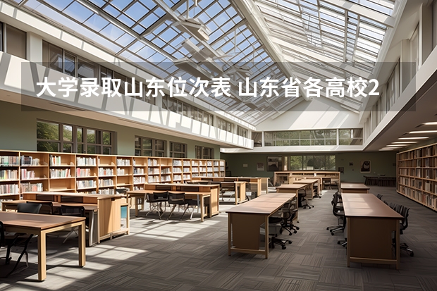 大学录取山东位次表 山东省各高校25年录取位次