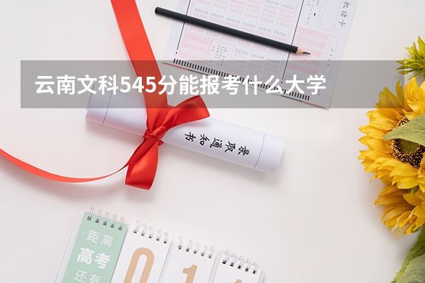 云南文科545分能报考什么大学